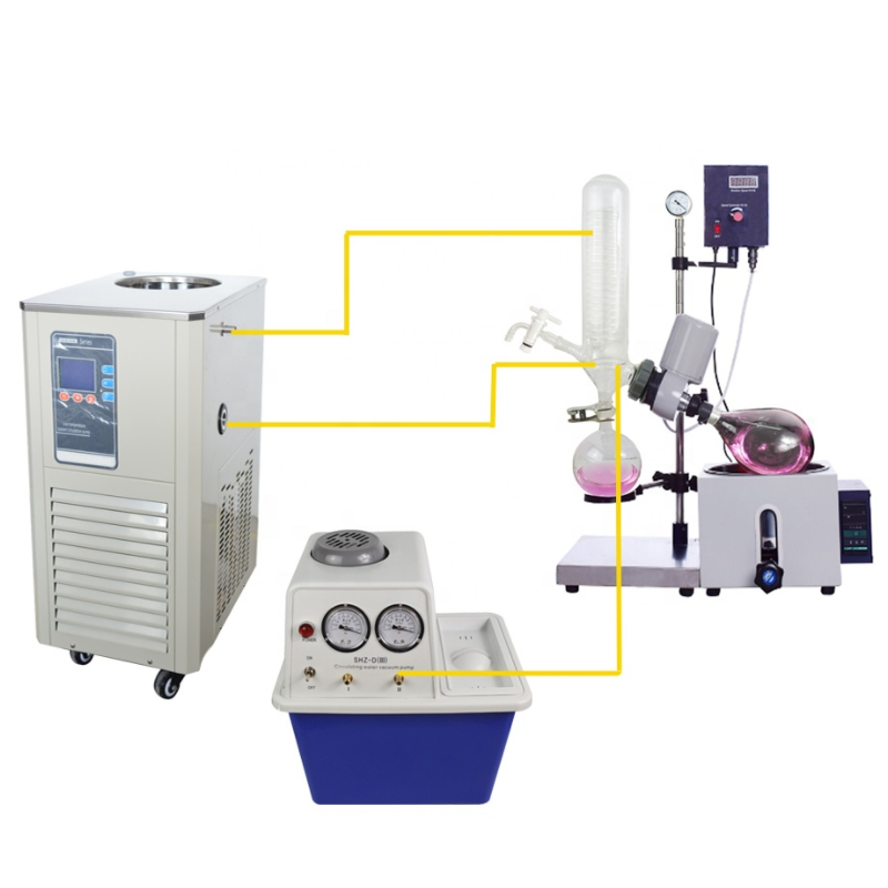 Vacuum Rotary Evaporator with Heating Bath 