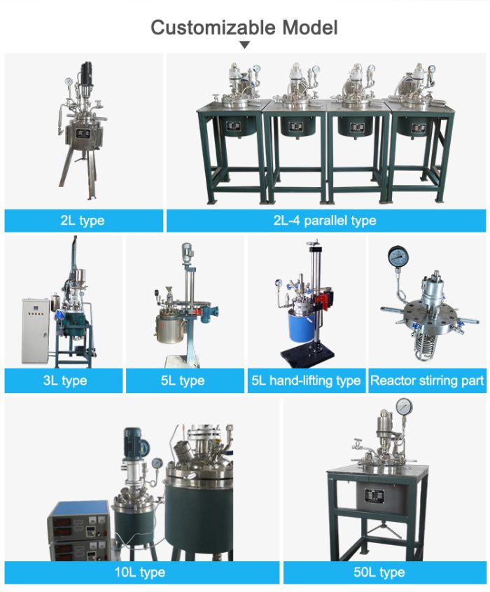 Laboratory Strong Acid and Strong Alkali High Temperature and High Pressure Mechanical Stirring Reactor