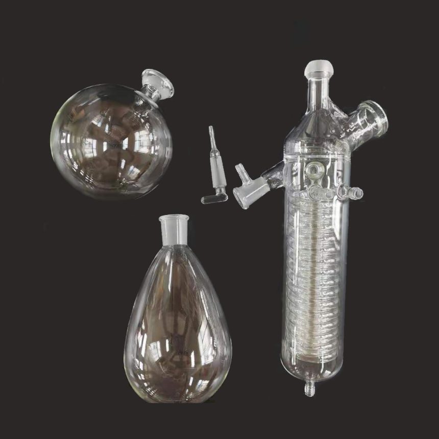 Rotary Evaporator Glass Condenser Vertical For Buchi, Buchi Rotavapor