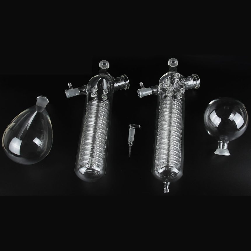 Rotary Evaporator Glass Condenser Vertical For Buchi, Buchi Rotavapor Condenser HIGON GROUP