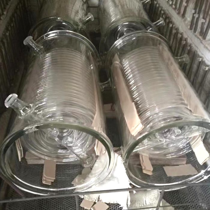 Glass coiled inner tube Condenser